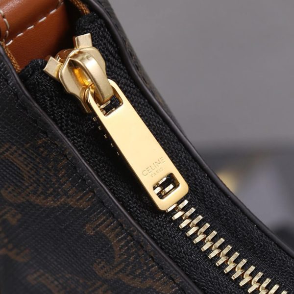 CELINE MEDIUM AVA TRIOMPHE BAG in Triomphe Canvas and calfskin - Image 6