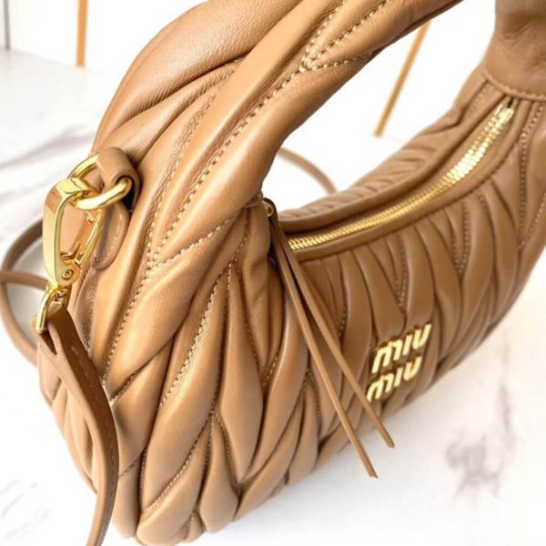 Small Wander matelasse nappa leather hobo bag(HIGH-END GRADE) - Image 6