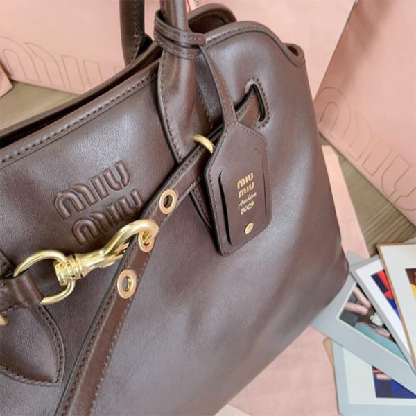 MIUMIU Medium Aventure nappa leather bag(HIGH-END Grade) - Image 6