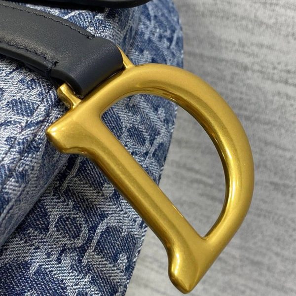 Dior Saddle Bag with Strap - Image 6