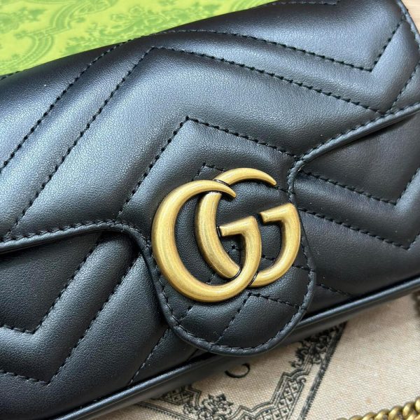 GG Marmont matelasse leather super mini bag(high-end Grade) - Image 6