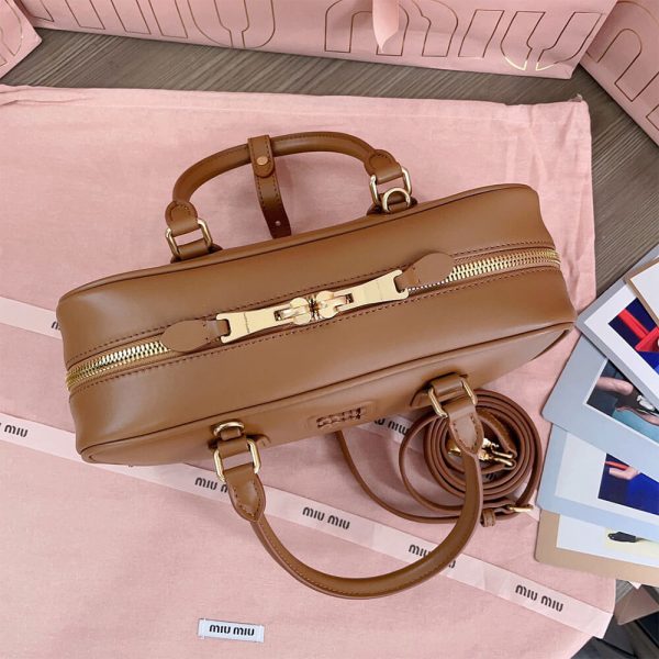 MIUMIU Large Arcadie Leather Bag(HIGH-END GRADE) - Image 6