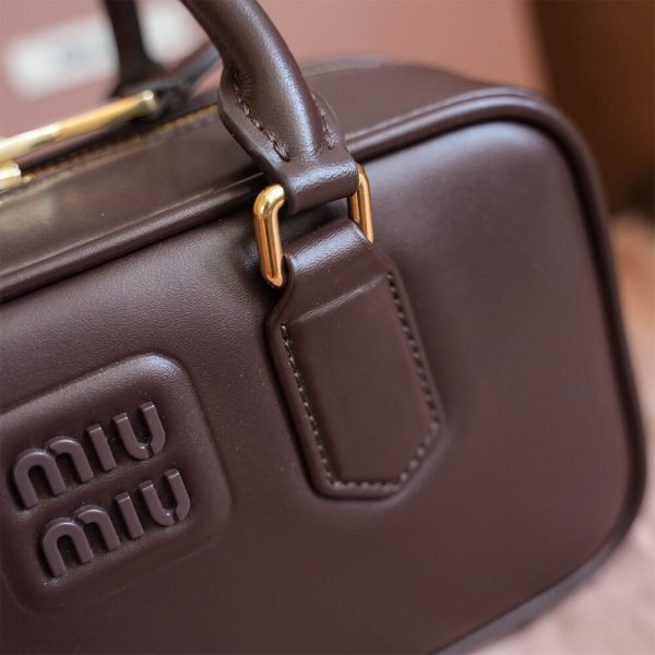 MIUMIU Medium Arcadie Leather Bag(HIGH-END GRADE) - Image 6