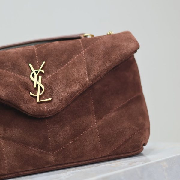 YSL Toy Puffer in suede - Image 6