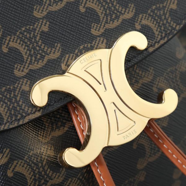 BACKPACK CELINE BONNIE IN Triomphe Canvas and calfskin(HIGH-END GRADE) - Image 6