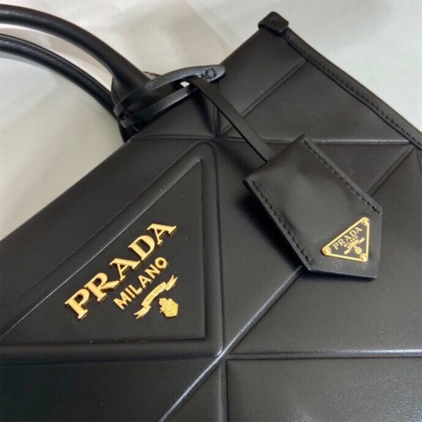 Prada Small leather Prada Symbole bag with topstitching - Image 6