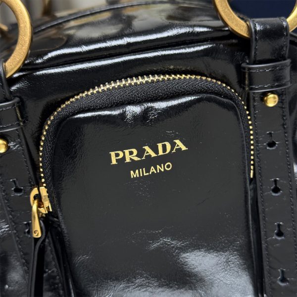 Prada Dangle leather top-handle mini-bag(HIGH-END GRADE) - Image 6