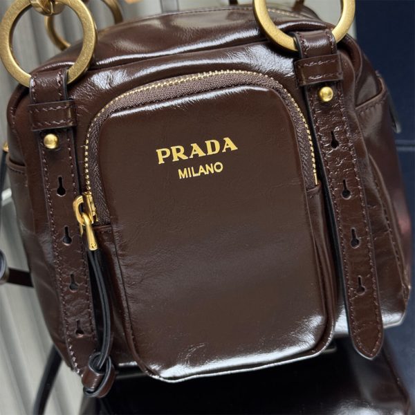 Prada Dangle leather top-handle mini-bag(HIGH-END GRADE) - Image 6