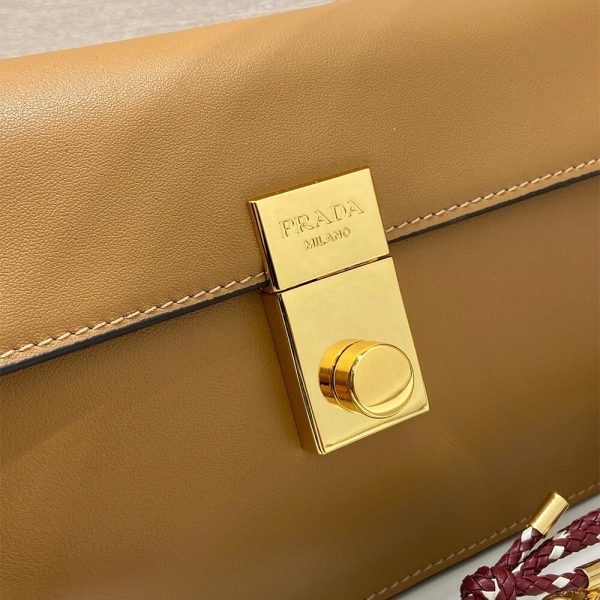 Prada Soft Sound small leather shoulder bag with charms(high-end grade) - Image 6