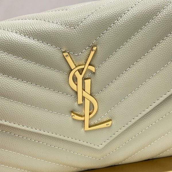 YSL classic cassandre chain wallet in grain de poudre leather - Image 6