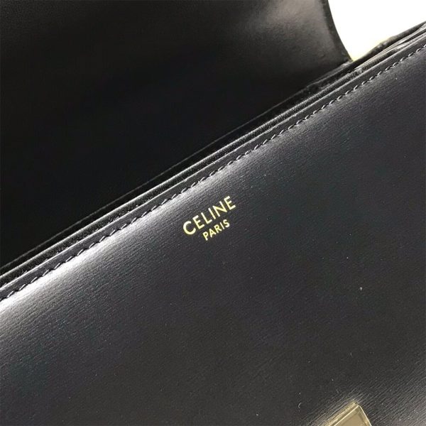 CELINE CLASSIQUE TRIOMPHE BAG IN SHINY CALFSKIN(HIGH-END GRADE) - Image 6