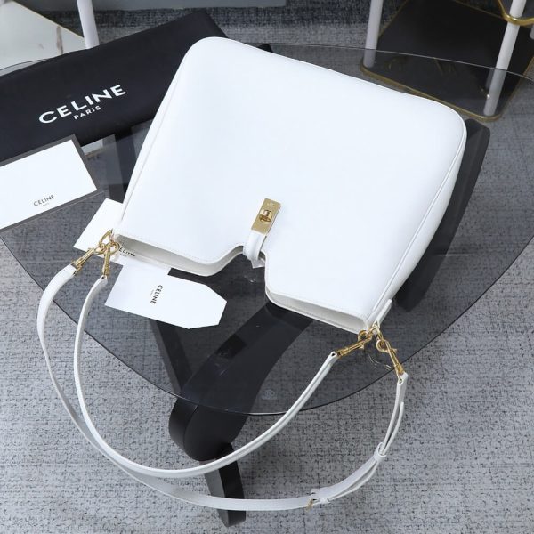 CELINE MEDIUM CAMILLE 16 SOFT BAG IN SMOOTH CALFSKIN(HIGH-END GRADE) - Image 6