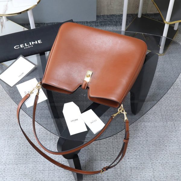 CELINE MEDIUM CAMILLE 16 SOFT BAG IN SMOOTH CALFSKIN(HIGH-END GRADE) - Image 6