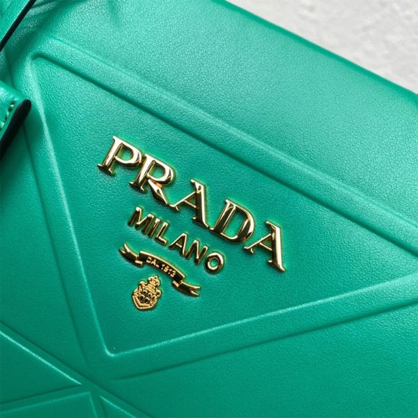 Small leather Prada Symbole bag with topstitching - Image 6