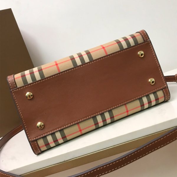 Mini Vintage Check Two Handle Title Bag - Image 6