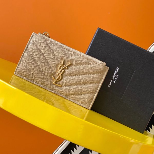 YSL CASSANDRE MATELASSÉ FRAGMENTS ZIPPED CARD CASE(HIGH-END GRADE) - Image 29