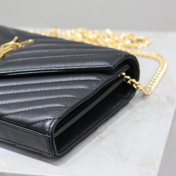 YSL cassandre chain wallet in lambskin - Image 6