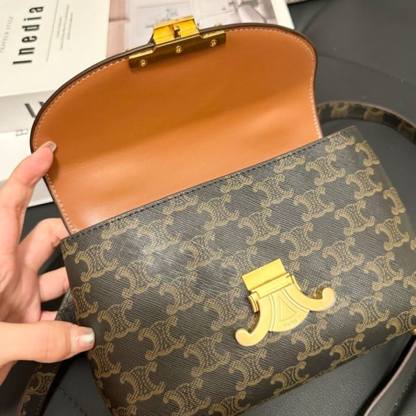 CELINE TEEN NINO BAG IN TRIOMPHE CANVAS - Image 7