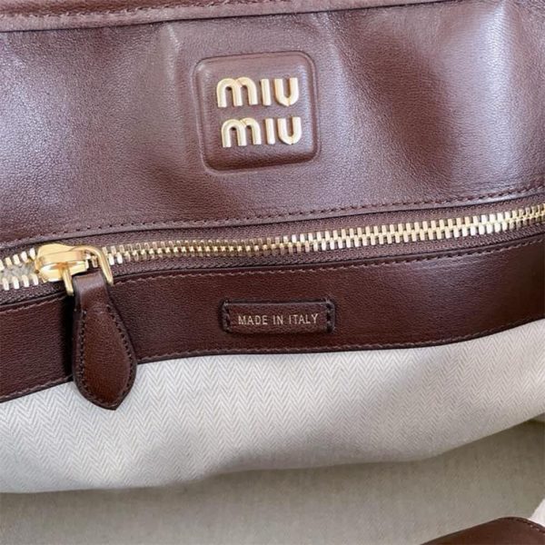 MIUMIU Medium Aventure nappa leather bag(HIGH-END Grade) - Image 7