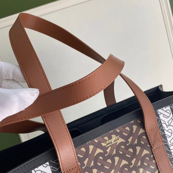 Monogram Stripe e-canvas tote - Image 7