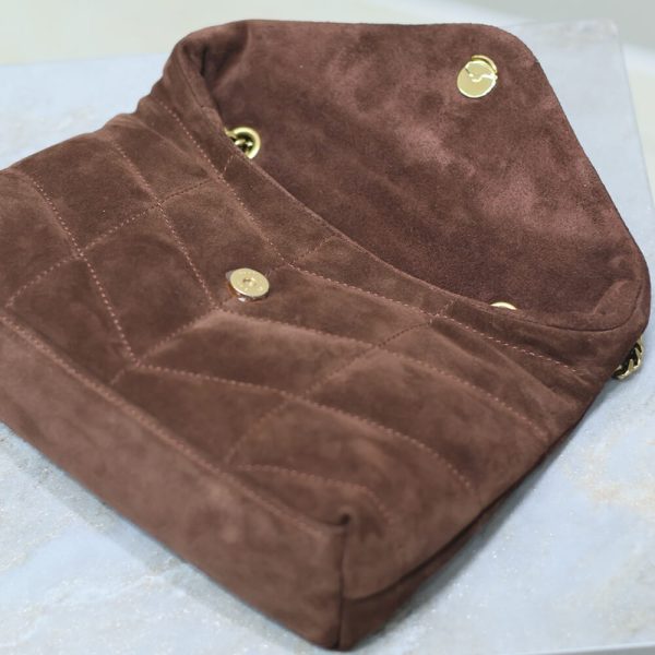 YSL Toy Puffer in suede - Image 7