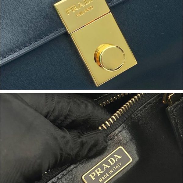 Prada Soft Sound small leather shoulder bag with charms(high-end grade) - Image 7