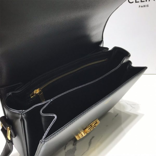 CELINE CLASSIQUE TRIOMPHE BAG IN SHINY CALFSKIN(HIGH-END GRADE) - Image 7