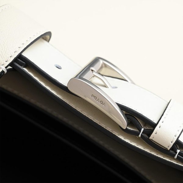 Prada Buckle small leather handbag with belt(high-end grade) - Image 7