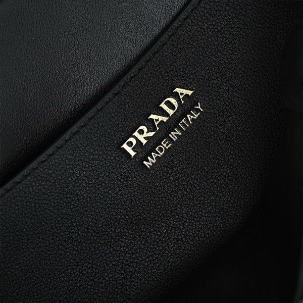 Prada Buckle medium leather handbag with double belt(high-end grade) - Image 7