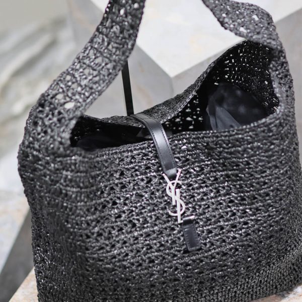 SAINT LAURENT le 5 a 7 medium tote in raffia(HIGH-END GRADE) - Image 7