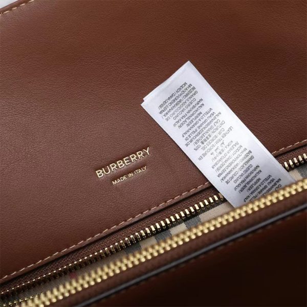 Small Vintage Check Two Handle Title Bag - Image 7
