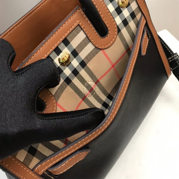 Mini Vintage Check Two Handle Title Bag - Image 7