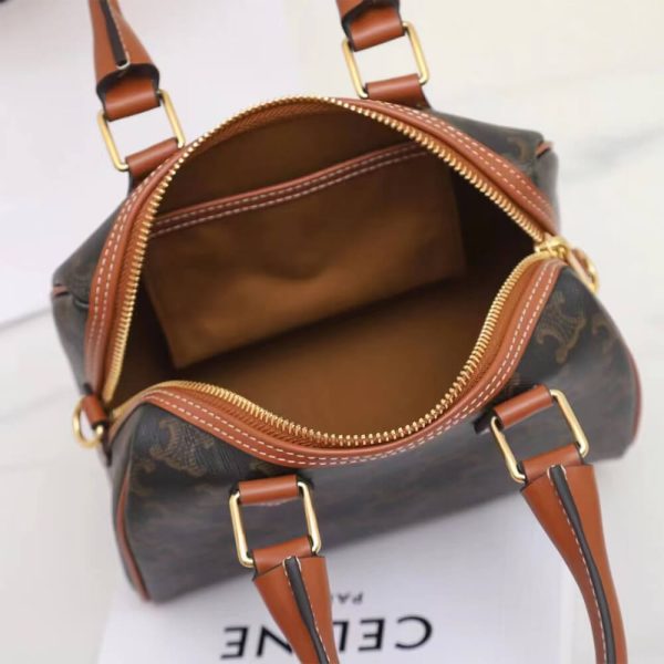 CELINE Small Boston IN Triomphe Canvas and calfskin - Image 8