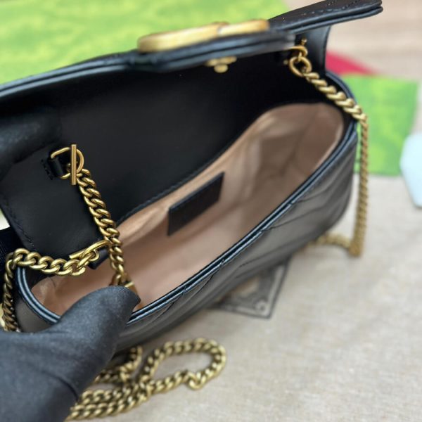 GG Marmont matelasse leather super mini bag(high-end Grade) - Image 8