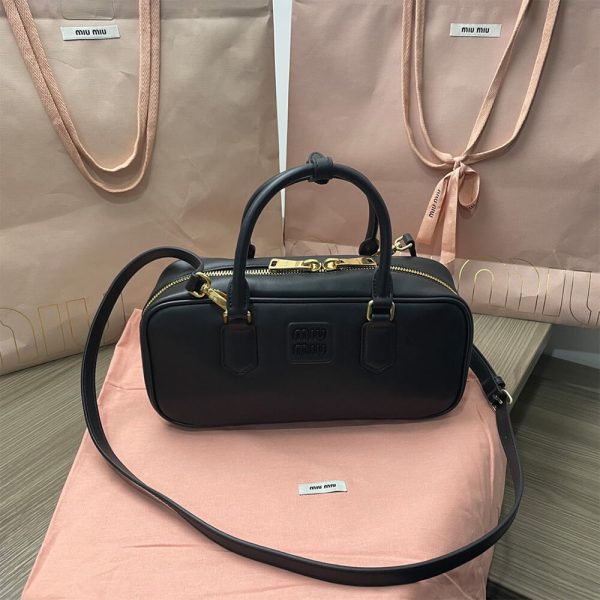 MIUMIU Large Arcadie Leather Bag(HIGH-END GRADE) - Image 8