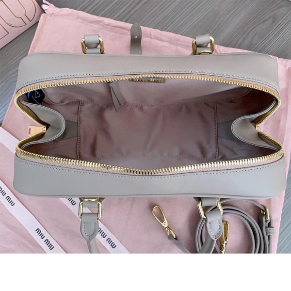 MIUMIU Large Arcadie Leather Bag(HIGH-END GRADE) - Image 8