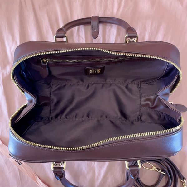 MIUMIU Large Arcadie Leather Bag(HIGH-END GRADE) - Image 8