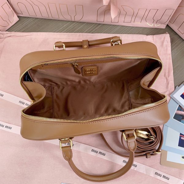 MIUMIU Large Arcadie Leather Bag(HIGH-END GRADE) - Image 8