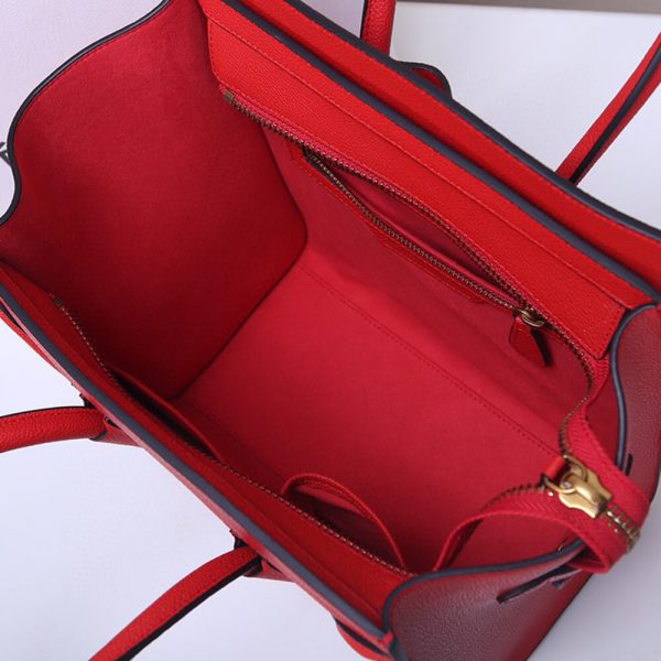 CELINE MICRO LUGGAGE HANDBAG IN CALFSKIN - Image 8