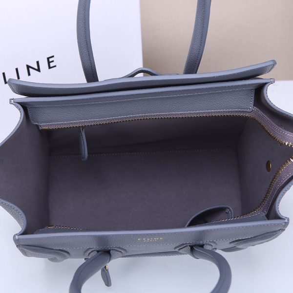 CELINE MICRO LUGGAGE HANDBAG IN CALFSKIN - Image 8