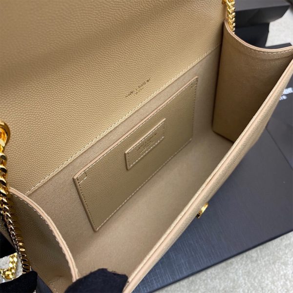 YSL kate medium in grain de poudre embossed leather - Image 8