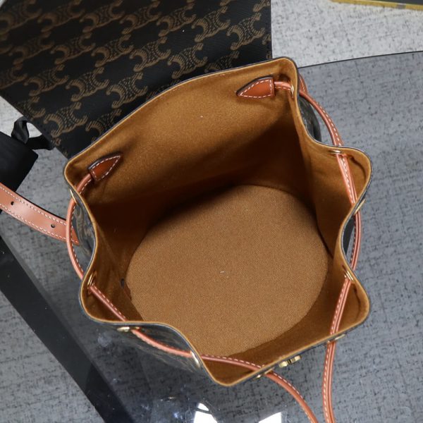 BACKPACK CELINE BONNIE IN Triomphe Canvas and calfskin(HIGH-END GRADE) - Image 8
