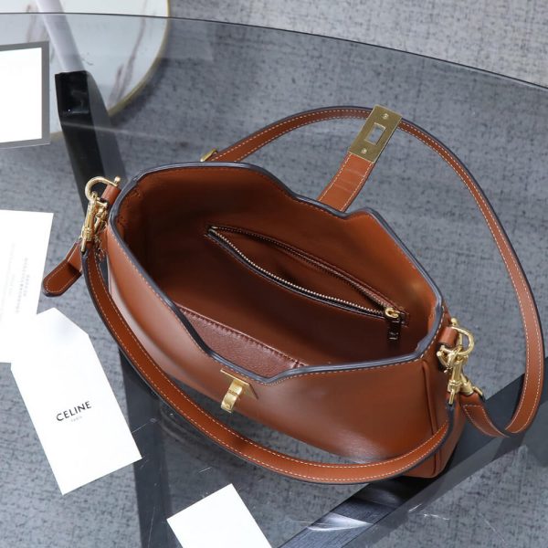 CELINE SMALL CAMILLE 16 SOFT BAG IN SMOOTH CALFSKIN(HIGH-END GRADE) - Image 8
