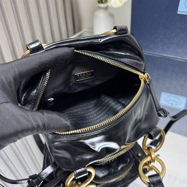 Prada Dangle leather top-handle mini-bag(HIGH-END GRADE) - Image 8