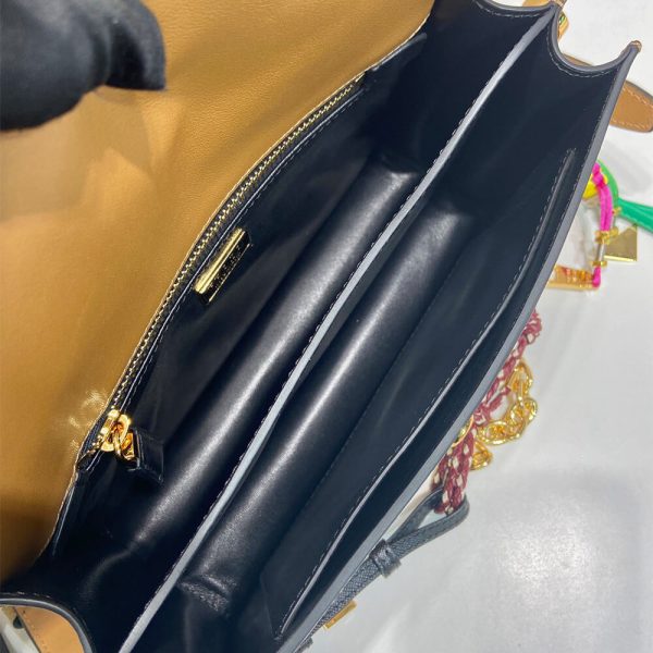 Prada Soft Sound small leather shoulder bag with charms(high-end grade) - Image 8