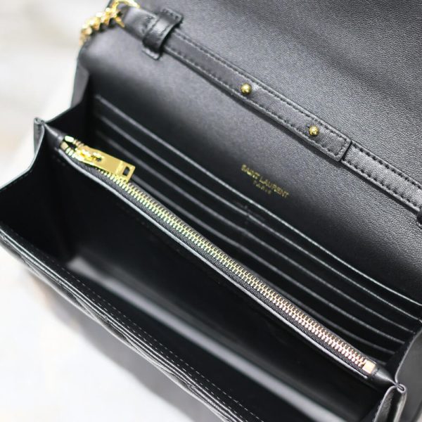 YSL cassandre chain wallet in lambskin - Image 8