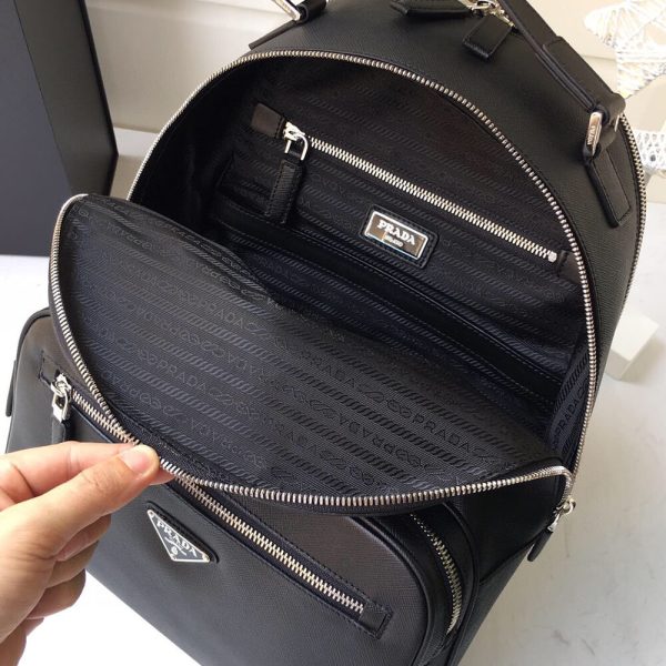 Prada Men Saffiano Leather Backpack - Image 9
