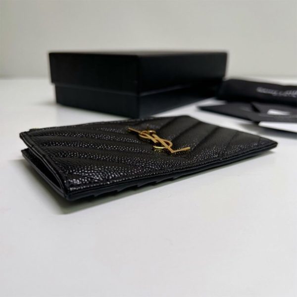 YSL CASSANDRE MATELASSÉ FRAGMENTS ZIPPED CARD CASE(HIGH-END GRADE) - Image 9