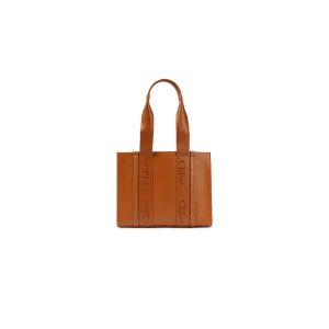 Chloe Woody Medium Leather Tote Bag