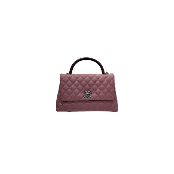 CHANEL Large Flap Bag With Top Handle(high-end grade)